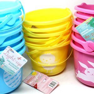 Lot of 18 Easter bucket basket light up projector
